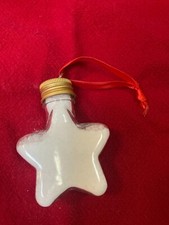 Peppermint Bath Salts in Christmas star ornament / Secret Santa Stocking gift