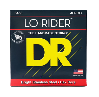 DR Strings LO-RIDER - Stainless Steel Bass Strings: Light 40-100 [LH-40]