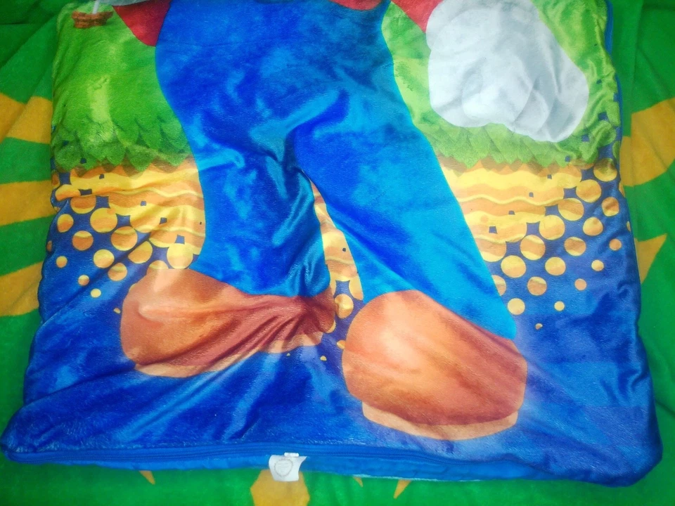 Saco de Dormir Juvenil Super Mario Nintendo 45" X 26" Producto con Licencia Oficial Foto 3 de 4