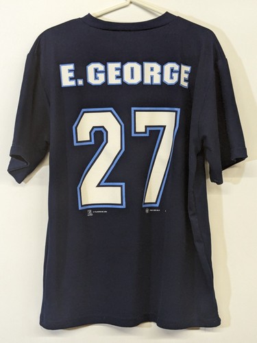 Vintage Sport Attack Sz Large Jersey T-shirt Tennessee Titans Eddie George #27 - Picture 3 of 6