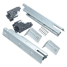 Undermount Drawer Slides, Soft Close, Full Extension, 100lb Capacity 12"