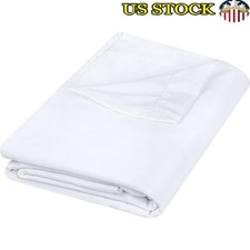 Microfiber Flat Sheet Soft Breathable Polyester Shrink Fade Resistant Elegant US