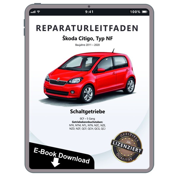 Skoda Citigo Nf 2011-2020 5 Gang Schaltgetriebe 0CF Werkstatthandbuch Pdf Datei-image