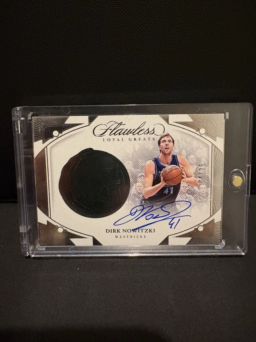 2023-24 Panini Flawless Dirk Nowitzki Loyal Greats On Card Auto /25