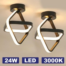 2pcs LED Ceiling Light 3000K Warm White Square Chandelier Hallway Stairs Bedroom