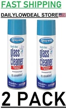 2 Pack Sprayway Glass SHINE Cleaner 23 oz Cans CLEAN FRESH SCENT