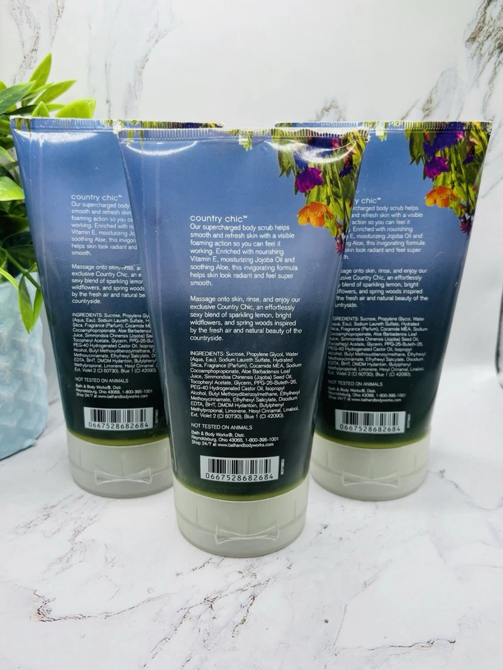 3 New Bath & Body Works Supercharged Country Chic Body Scrub Rare - Image 2 of 4