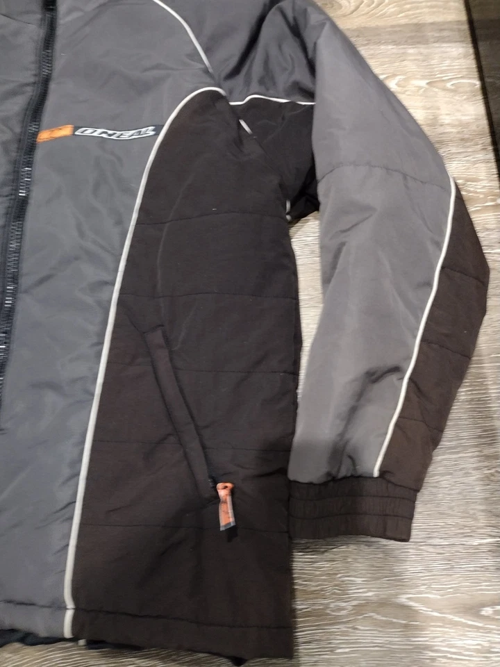Chaqueta de Motocicleta de Carreras O'NEAL Vintage XL Abrigo Desteñido Forrado Negro Foto 3 de 4