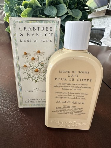 RARE Crabtree & Evelyn Scented Body Lotion 6.8 Fl Oz 200mL - Picture 2 of 3