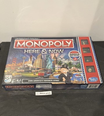 Monopoly Here & Now US Edition Board Game Brand New Sealed 2015 Ages 8+