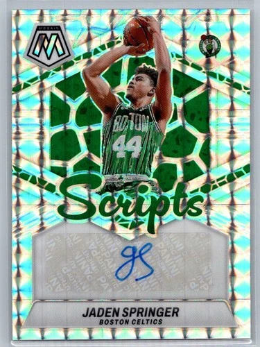 2023-24 Panini Mosaic Jaden Springer Scripts AU #MS-SPR Auto