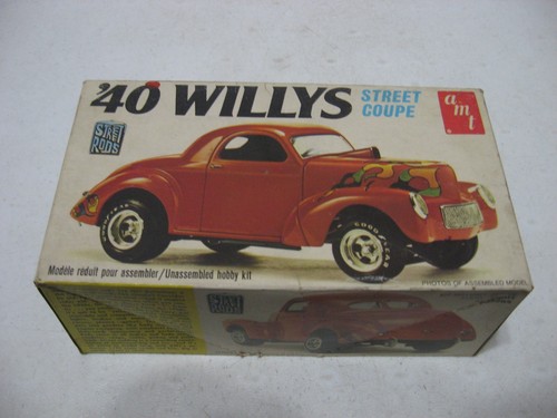 Empty Box Only - AMT 1940 Willys Steet Coupe Model Kit #T153