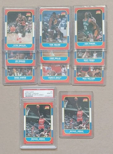 1996 Fleer Decade Of Excellence 10-card Set  w/extra Michael Jordan #4 PSA 9
