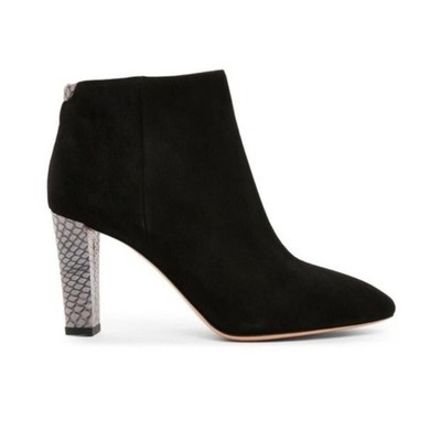 ACNE STUDIOS Alba Black Suede Ankle Booties