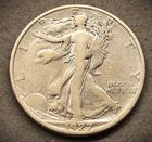 1927-S LIBERTY WALKING HALF DOLLAR ** A FINE COIN **  (7824)