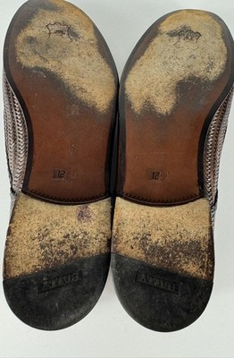 Vintage Bally Woven Leather Lisbon Italy Dress Shoes Men US  display picture 2
