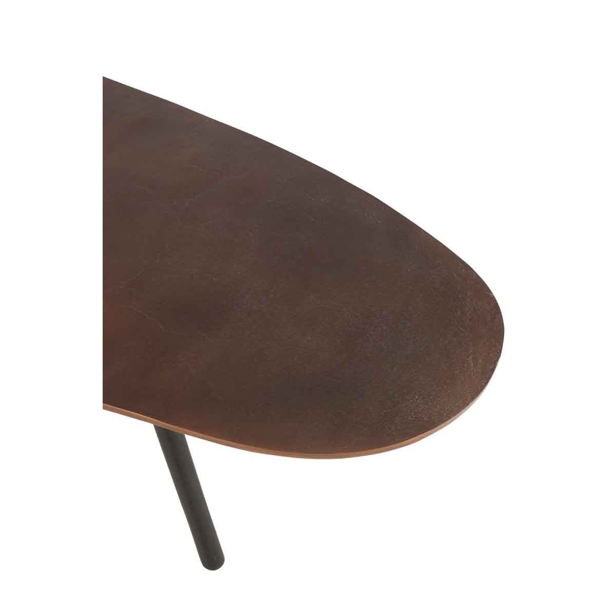 Table basse marron Goutte de 120cm pour salon design