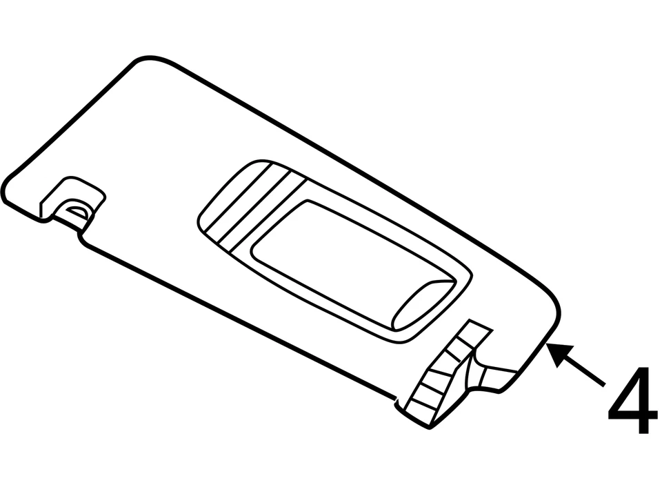 Parasol delantero derecho BMW M5 F90 lado pasajero Alcantara 2018-2023 OEM Foto 4 de 4