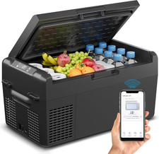 12V Refrigerator 21QT Portable Freezer Electric Cooler Black