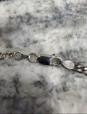 Stussy Swirly S Chain Necklace Sterling Silver Authentic Boxed | eBay