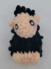 Black Sheep Plush Handmade Crochet Plushie Amigurumi Stuffed Toy