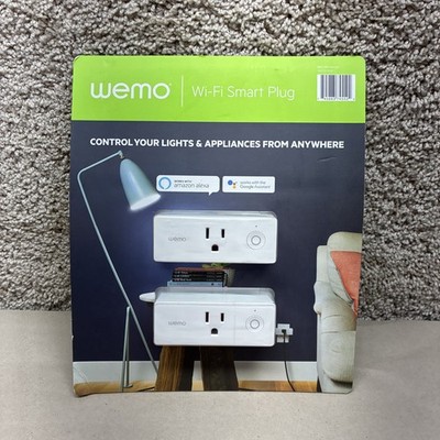 Belkin Wemo Mini Wi-Fi Smart Plug 2-pack Works w/Alexa Google Assistant Nest NEW