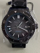 Welly Merck Black Stainless-Steel Case 200M Miyota Automatic Diver's Watch