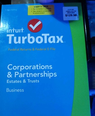 2014 TURBOTAX BUSINESS CD for Partnerships Corporations LLCs Trusts Estates