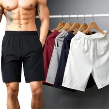 Pantalones Cortos Deportivos Casual para Hombre Correr Gimnasio Ropa de Poli ste