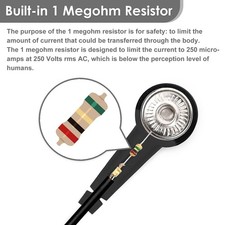 Anti Static Wrist Strap, 11" Antistatic Wrist Band Grounding Bracelet E