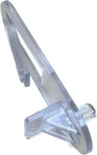 Shelf Support Clips Locking 5mm peg (Choose Your 3/4" Thick Shelf, Clear 