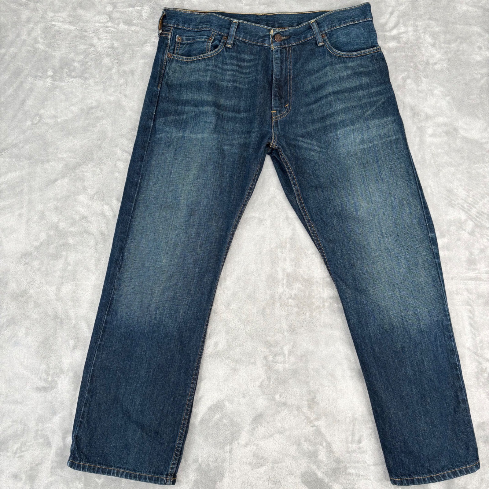 Levi's 514 Straight Fit Jeans Mens W36 L29 Blue Denim