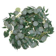 Simulated Vine Rattan Artificial Eucalyptus Leaves Decoration Plants Backdrop