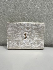 Yves Saint Laurent Cosmetic Pouch White  Gold