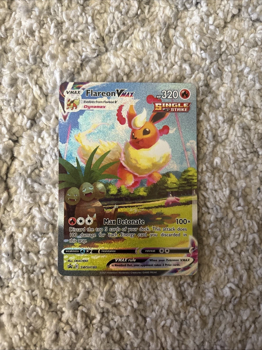 Flareon VMAX SWSH180 SWSH: Sword & Shield Promo Cards for sale | eBay