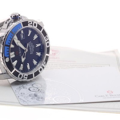 Carl F. Bucherer 00.10632.23.33.21 45mm SS Black Dial Automatic Watch #C16204