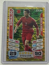 TOPPS MATCH ATTAX ENGLAND WORLD CUP 2014 CRISTIANO RONALDO STAR PLAYER NO #197
