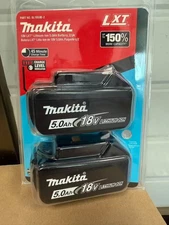 Makita BL1850B-2 18V LXT Lithium‑Ion Battery - Pack of 2