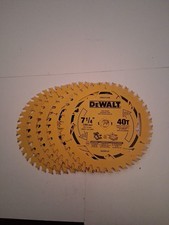 5 Pack - Circular Saw Blade, 40T, 5/8 in Arbor, 7-1/4 In. - DWA271440