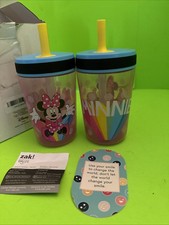    Set Of Two Minnie Mouse Plastic Tumblers