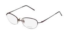 NEW VERA WANG V27 EYEWEAR PURPLE 47-17-133 OVAL METAL HALF-RIM JAPAN WOMENS BB