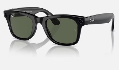 Ray-Ban Wayfarer Stories サングラス Ray-Ban Stories Wayfarer Smart Glasses - Black Frames with Green