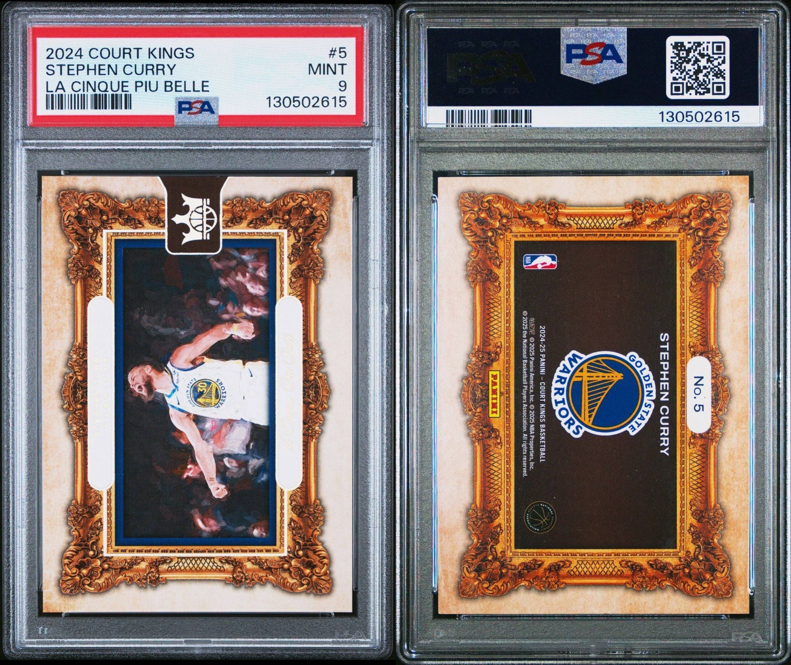 2024 Court Kings La Cinque Piu Belle SSP Stephen Steph Curry PSA 9 CASE HIT #5