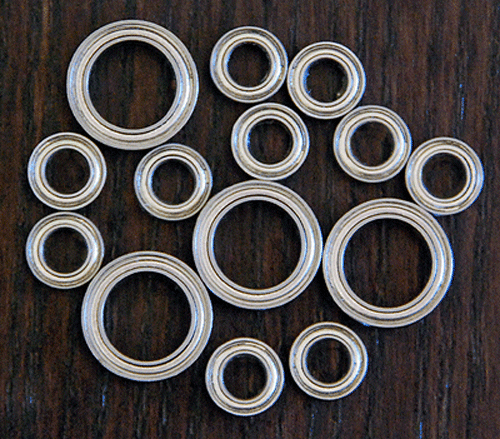 (14 Stück) CORALLY 1:10 ASSASSIN Metall Sealed Kugellagersatz - Bild 1 von 1
