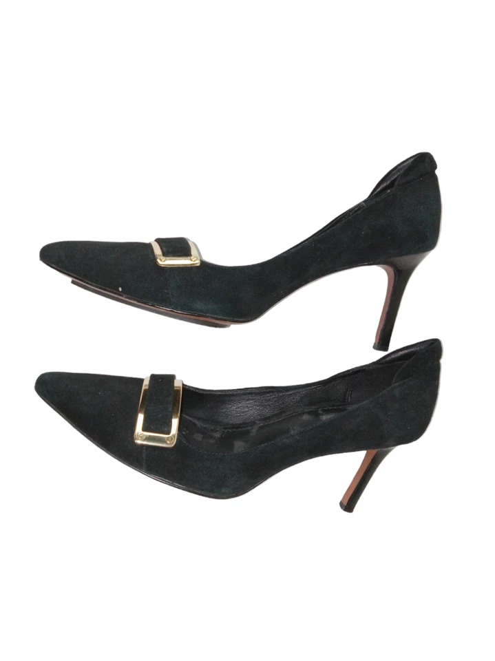 Rachel Zoe Vero Cuoio Womens Pumps Shoes Black Suede Pointed Toe Stiletto 9.5 - Image 3 of 4