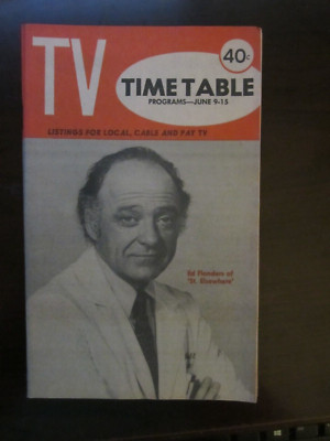 TV Guide Time Table Regional Magazine June 1984 Ed Flanders St Elsewhere