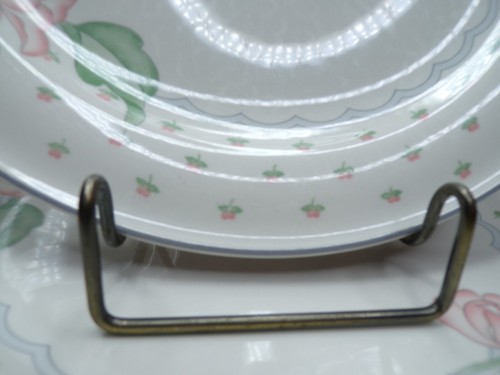 Sango Rose Chintz 1 Round Chop Plate 3 Dinner Plates - Picture 5 of 13
