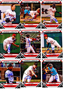 2023 Lansing Lugnuts team signed autographed baseball card set Athletics High A!