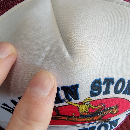 Vtg Bronco Aladdin WY pop 15 Wyoming Hat Snapback Trucker Adjustable mesh nissan - Picture 6 of 9