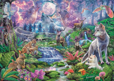 Puzzle 3000 Pièces "Wycie Do Księżyca" - Haute Qualité, Neuf Sous Film